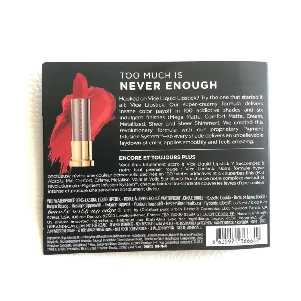 Urban Decay Vice Liquid Lipstick Crimson